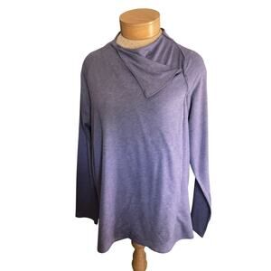 Copper Fit Women's Purple Blouse Size XXL Asymmetrical collar